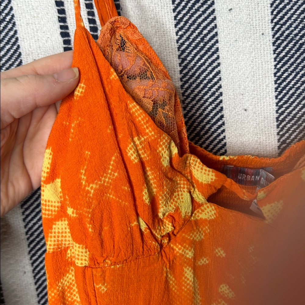 Urban Outfitters Dara Lace Trim Midi Dress - Picture 3 of 6